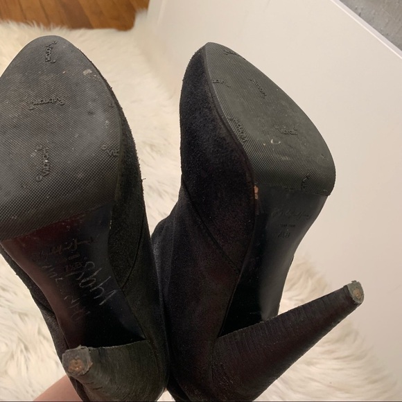 Elizabeth and James Reese Scrunch Heeled Black Boots - Picture 11 of 14